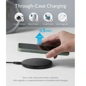 Aufstand für kabelloses laden, kompatibel mit metallhüllen und mehreren geräten, einfache nutzung für auto-handyhalterung, langlebiges und sicheres ladegerät.